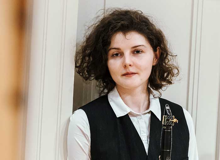 Klarinetistka, která je slyšet
